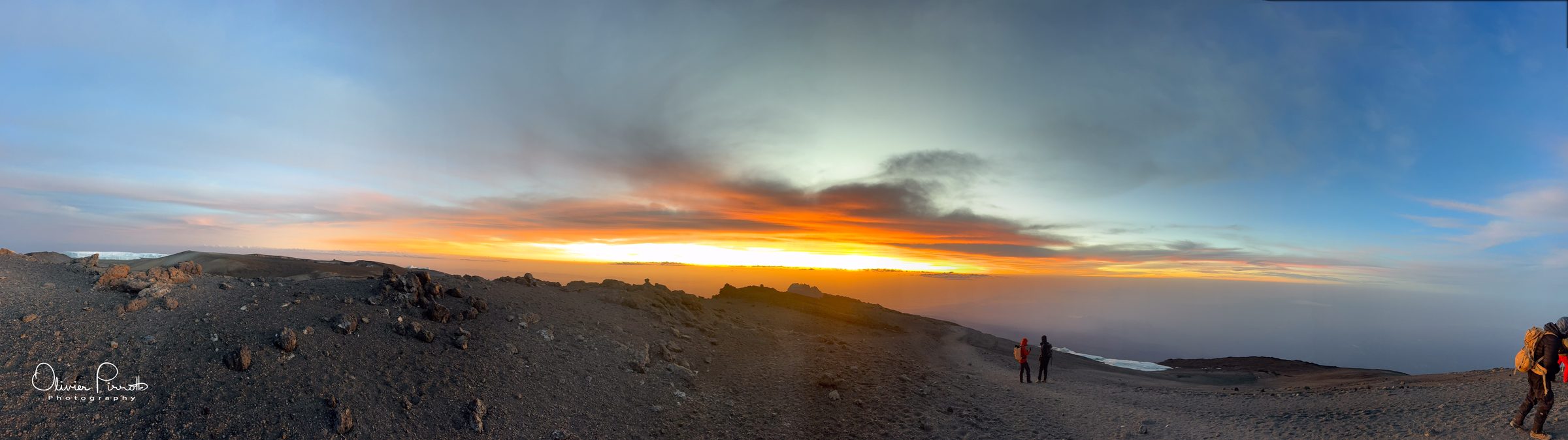 Sunrise near the summit of Mount Kilimanjaro